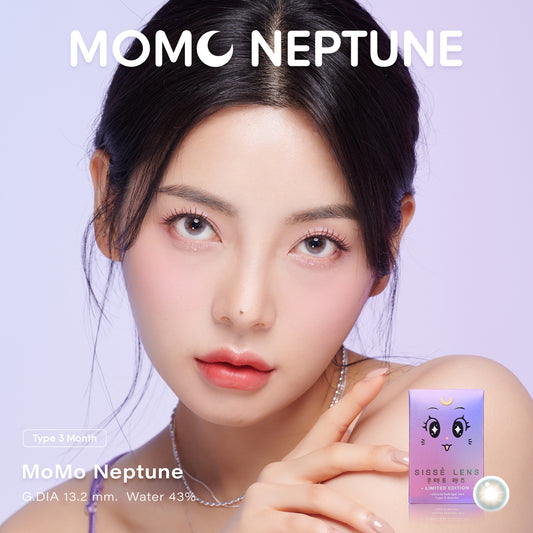 3 Months MoMo Neptune Blue Silicone Hydrogel