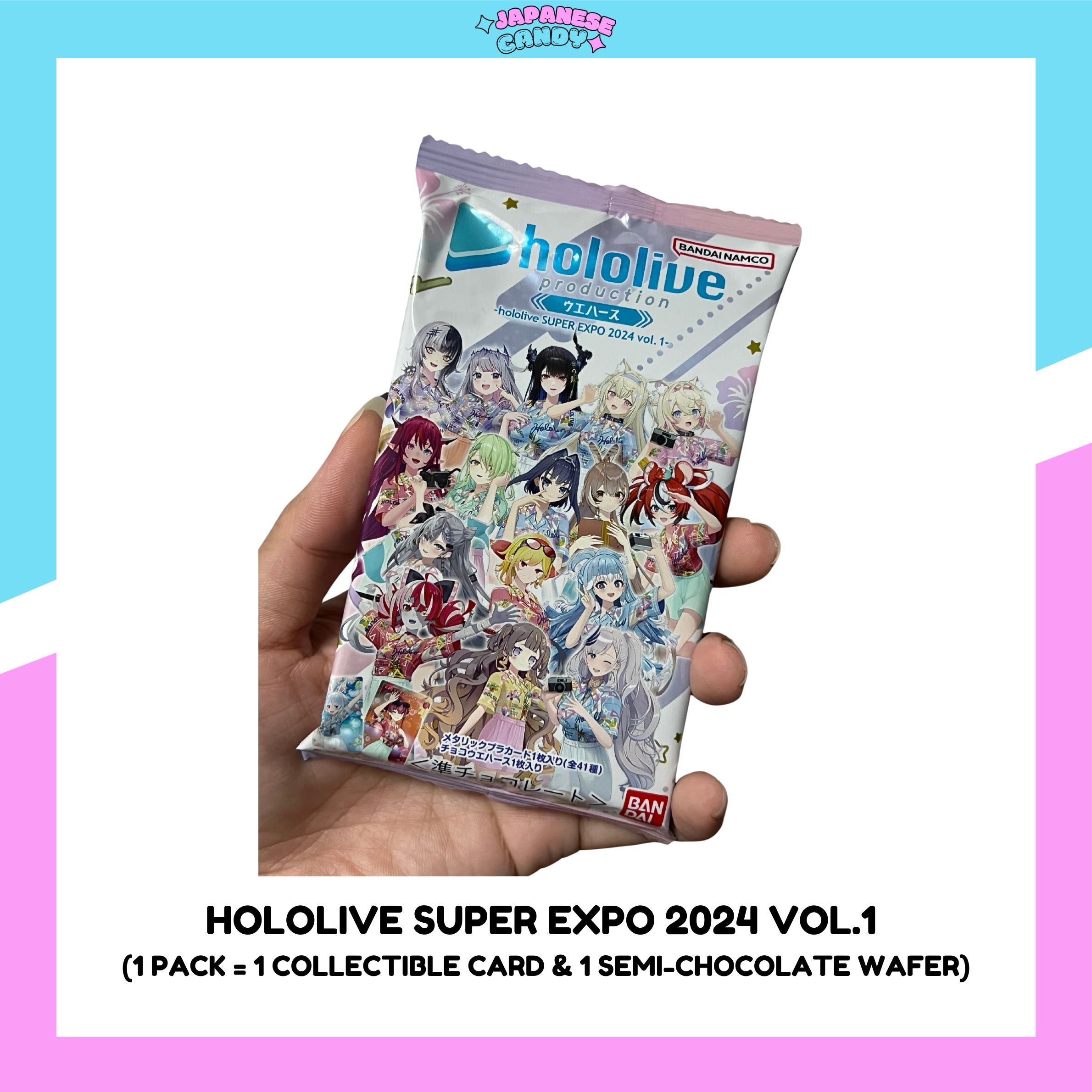 BANDAI Hololive Super Expo 2024 Vol.1 Wafers Cards BANDAI Hololive Super Expo 2024 Vol.1 Wafers Cards