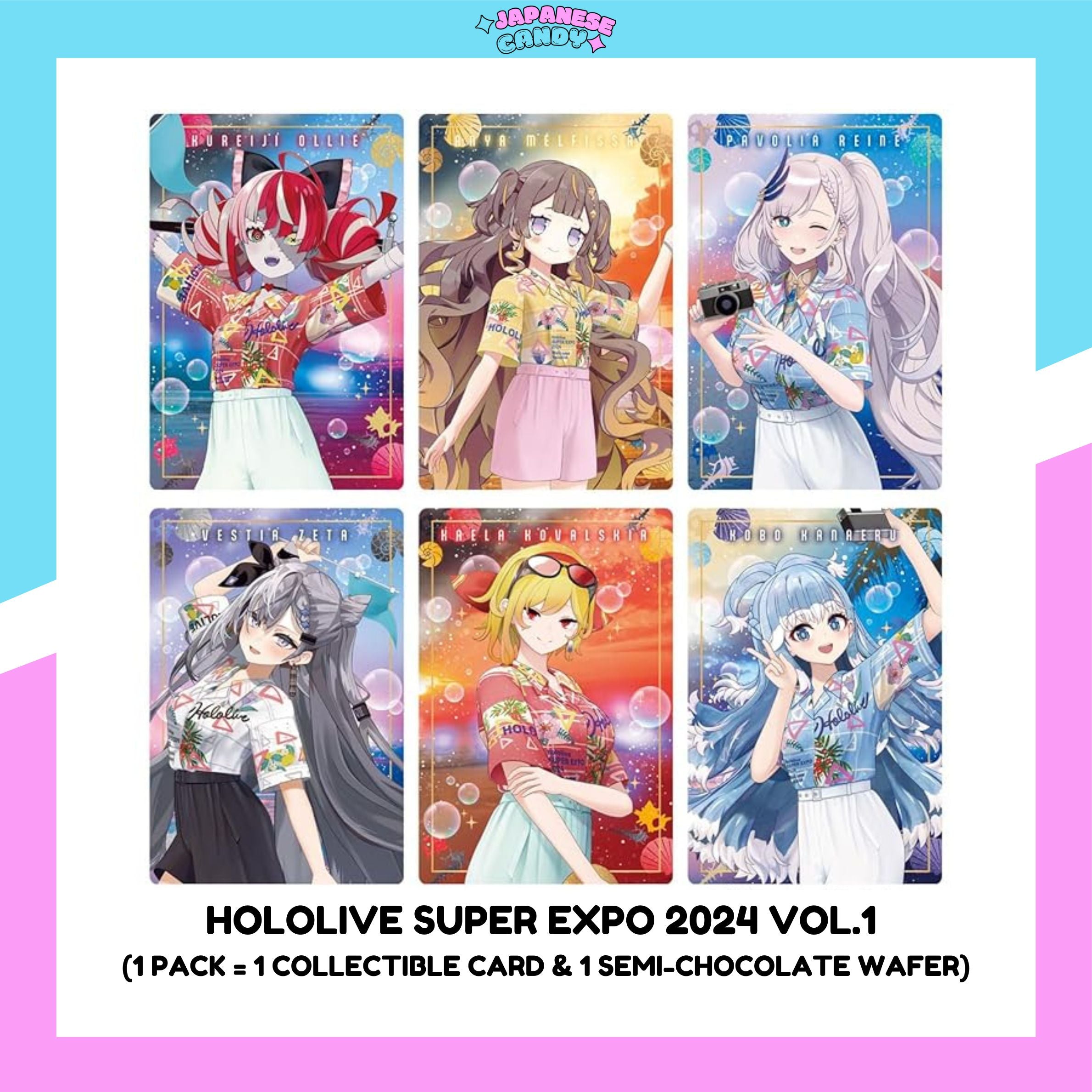 BANDAI Hololive Super Expo 2024 Vol.1 Wafers Cards